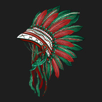 American Flag Indian Headdress Heavyweight Hoodie | Teevron