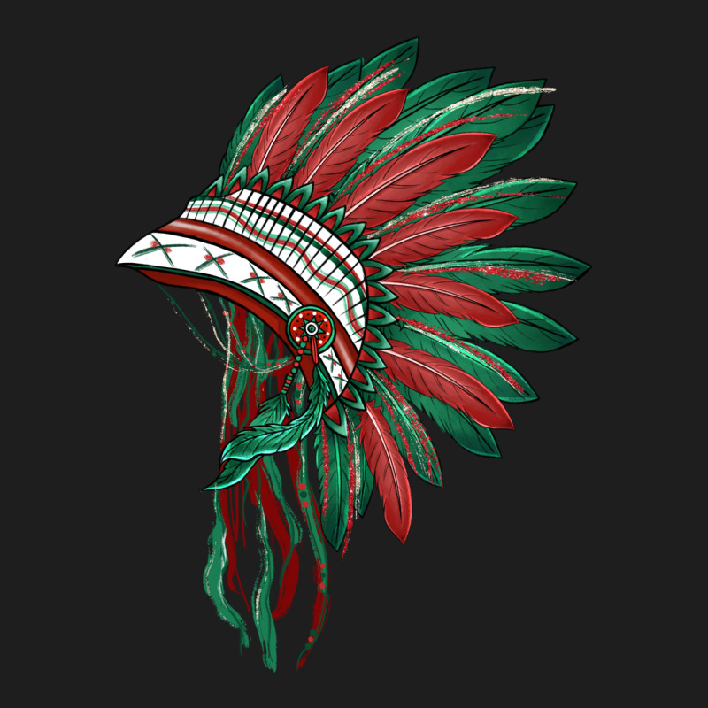 American Flag Indian Headdress Heavyweight Hoodie by BarkalooDesign | Teevron