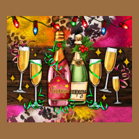 Christmas Champagne Bottles And Vintage Tee | Teevron