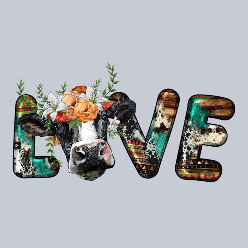 Love With Holstein Cow Heavyweight Hoodie by BarkalooDesign | Teevron
