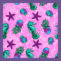 Summer Ocean Seamless Pattern Vintage Tee | Teevron