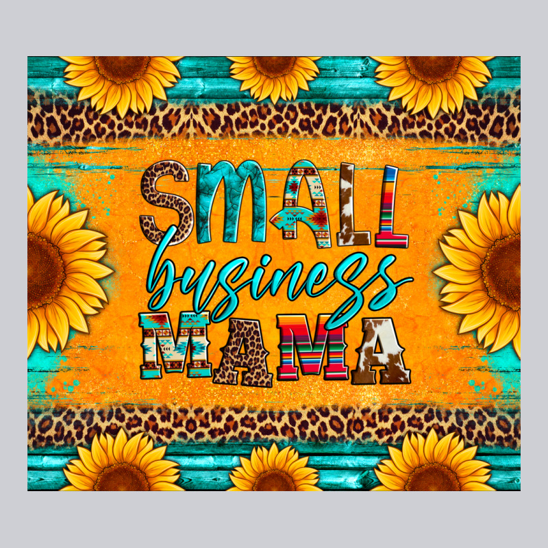 Small Business Mama Leopard Turquoise Aztec Serape Cowhide Sunflowers Heavyweight Sweatshirt by Artiststas | Teevron