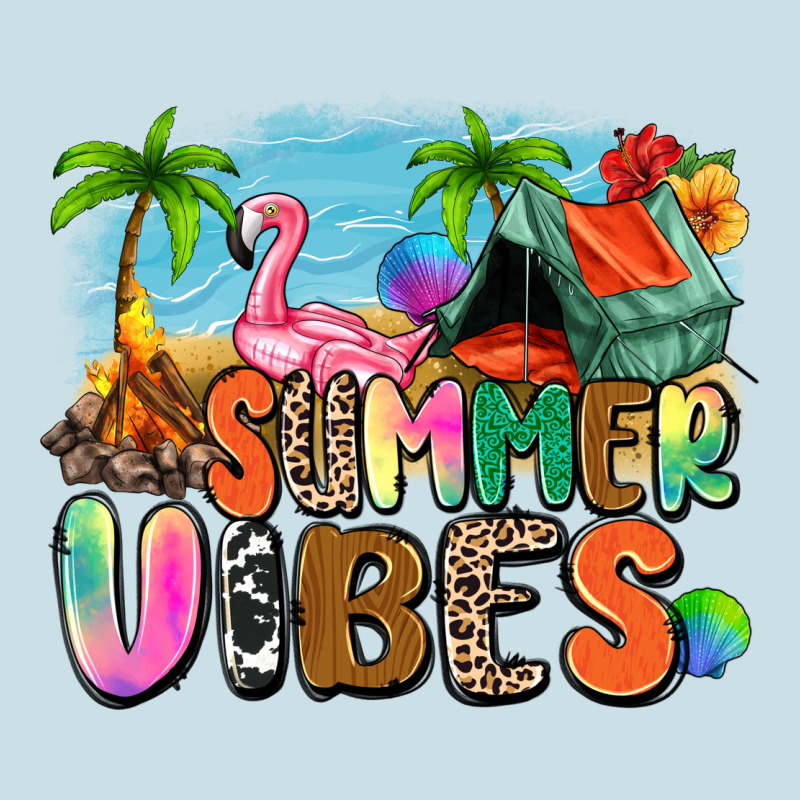 Summer Vibes Camp Ladies Tee by Zillion Design Studio | Teevron