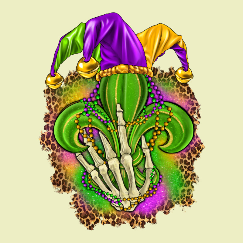 Mardi Gras With Skeleton Hand Urban Hoodie by HowdyJamesFarm | Teevron