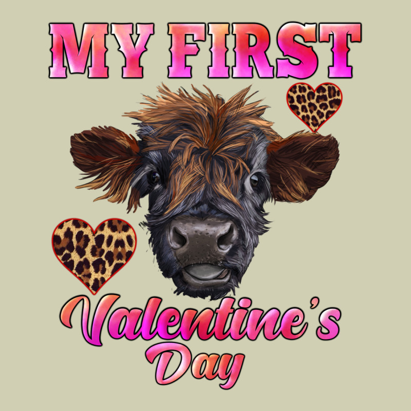 My First Valentine's Day Highland Calf Heavy Core Tee by RanaPortraitStore | Teevron