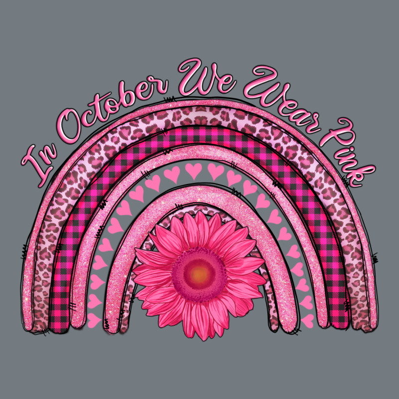 In October We Wear Pink Rainbow Heavyweight Sweatshirt by AdoDesignShop | Teevron