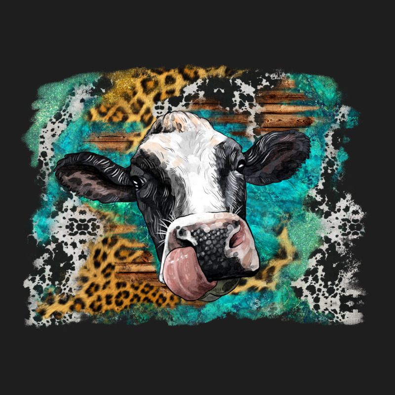 Holstein Cow Leopard And Western Background Heavyweight Hoodie by BarkalooDesign | Teevron