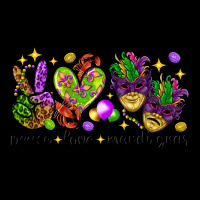 Peace Love Mardi Gras Urban Hoodie | Teevron