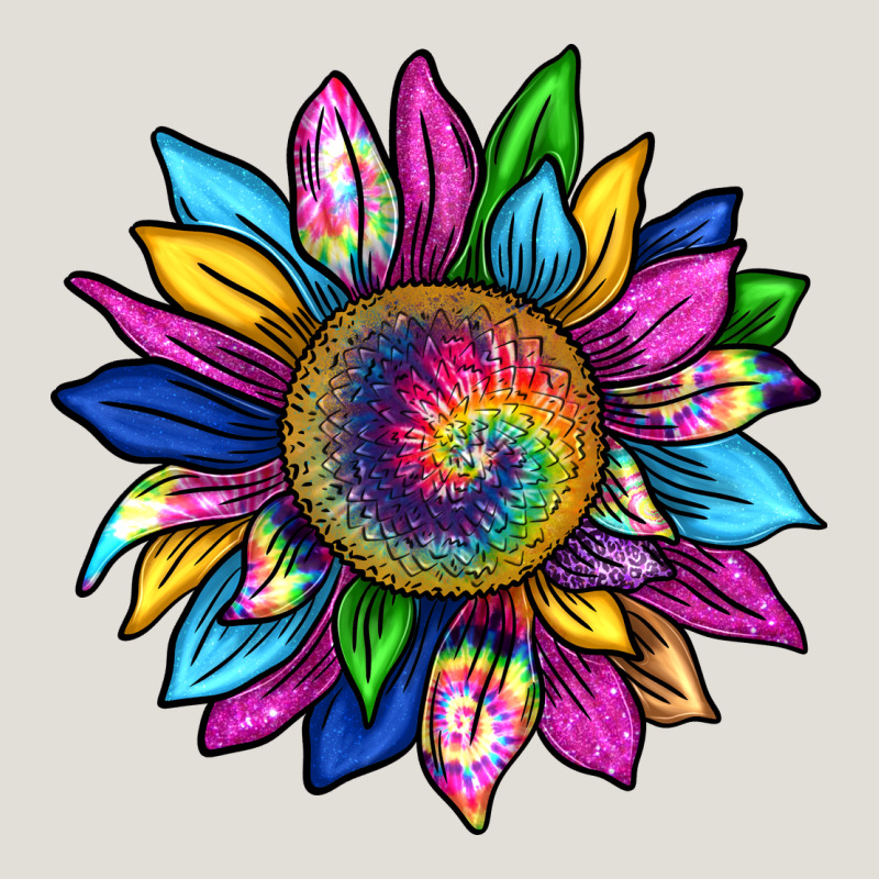 Tie Dye Sunflower Heavy Core Tee by texasbilliewilder | Teevron