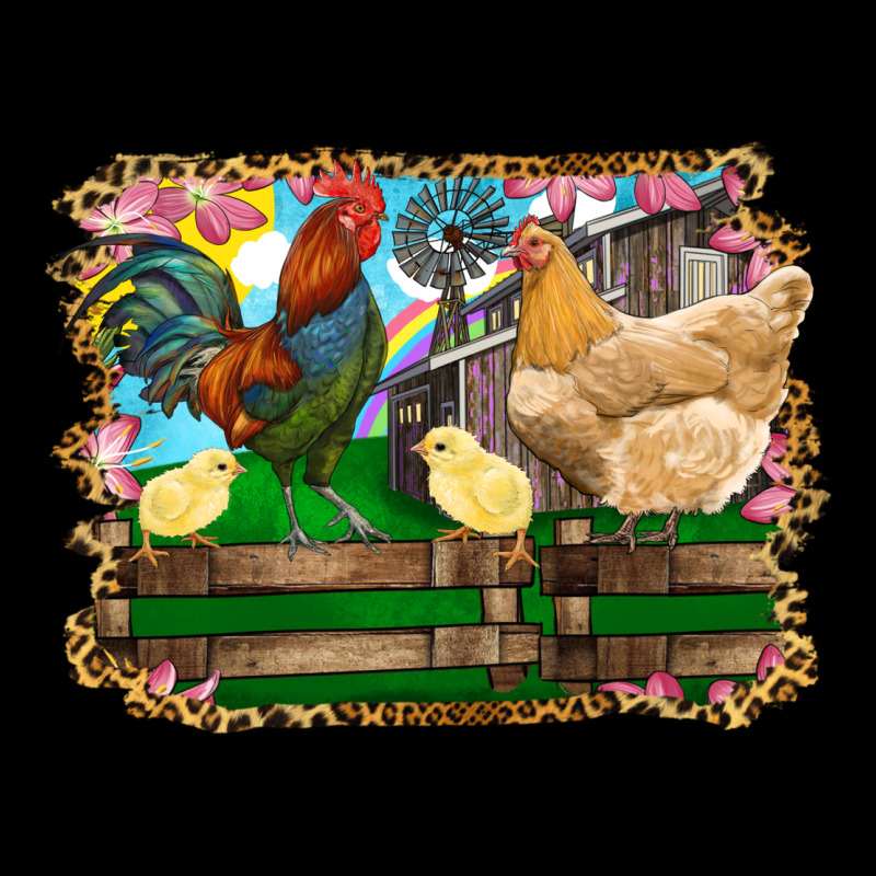 Happy Easter Rooster Chicken And Chick Ladies Tee by RanaPortraitStore | Teevron