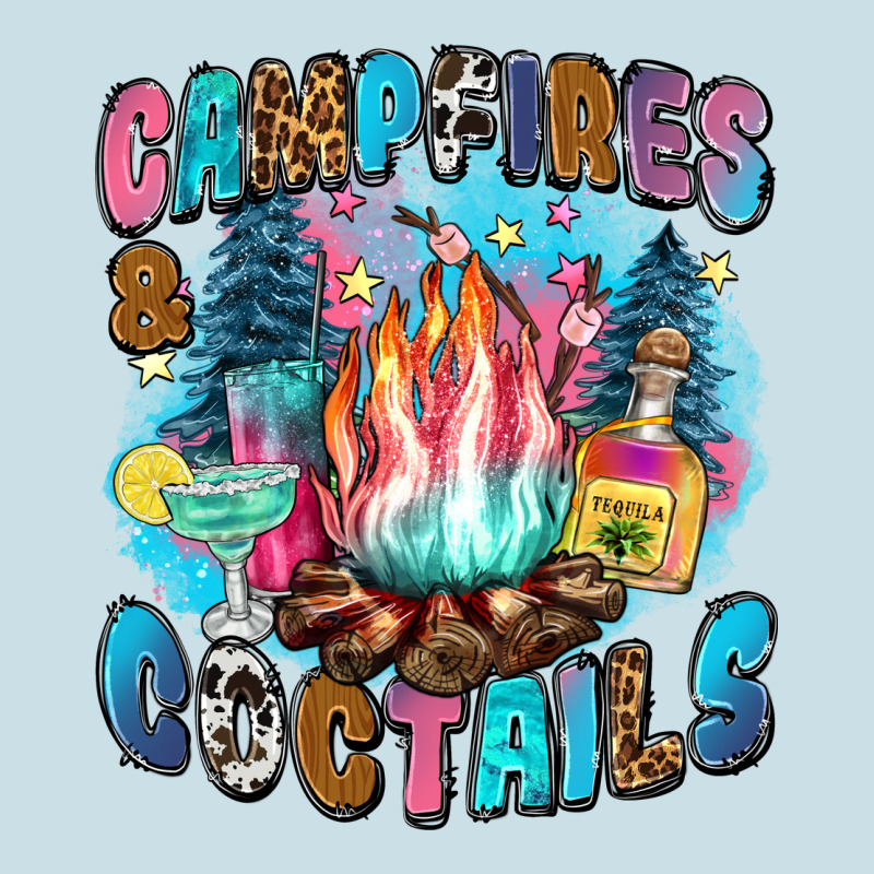 Campfires And Coctails Ladies Tee by Zillion Design Studio | Teevron