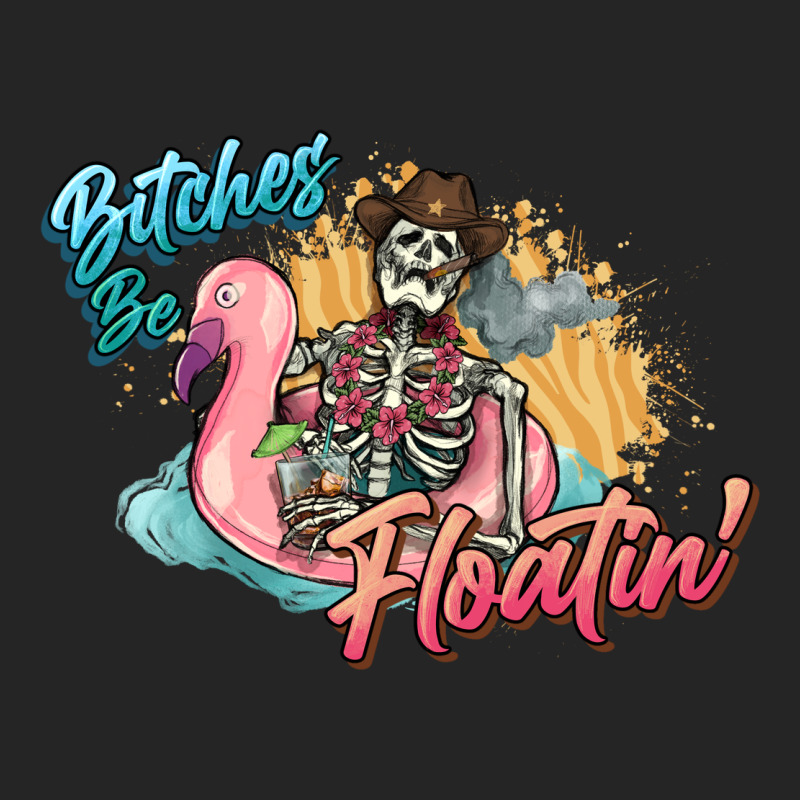 Bitches Be Floatin' Skeleton Summer Premium Hoodie by NancyCooperArtShop | Teevron