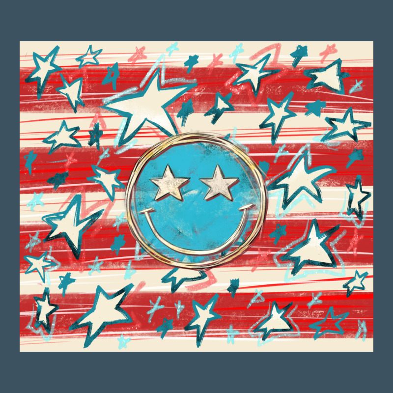 America Flag Smiley  Tumbler Urban Hoodie by HowdyJamesFarm | Teevron