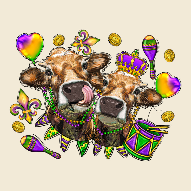 Mardi Gras Heifers Premium Hoodie by NancyCooperArtShop | Teevron