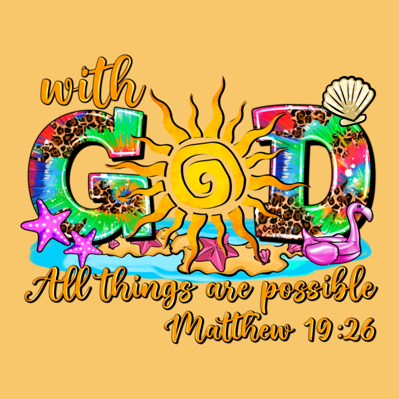 With God All Things Are Possible Summer Vintage Hoodie by AdoDesignShop | Teevron