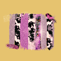 Purple Glitter Cowhide Pattern Brushstrokes Premium Sweatshirt | Teevron