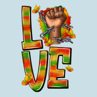 Love Juneteenth With Fist Ladies Tee | Teevron