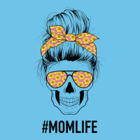 Yellow Flower On Pink Background Mom Skull Premium Sweatshirt | Teevron