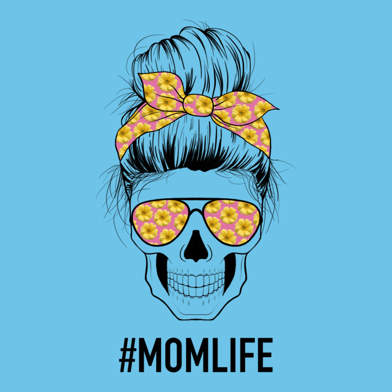 Yellow Flower On Pink Background Mom Skull Premium Sweatshirt by Bettercallsaul | Teevron