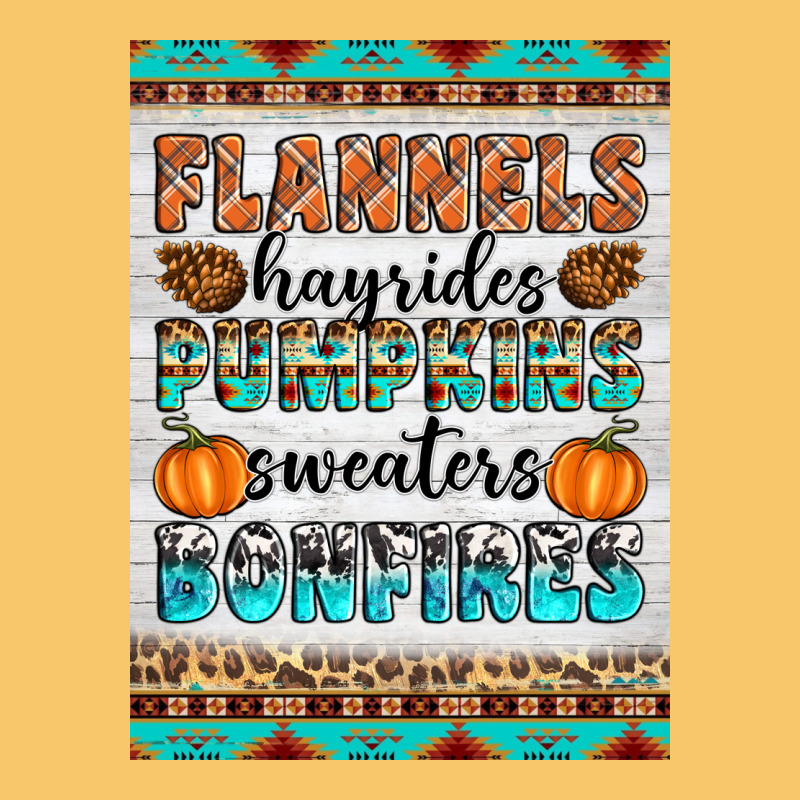 Flannels Hayrides Pumpkins Sweaters Bonfires Vintage Hoodie by Artiststas | Teevron