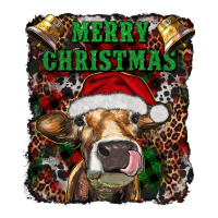 Merry Christmas Heifer With Cowbells Premium Tee | Teevron