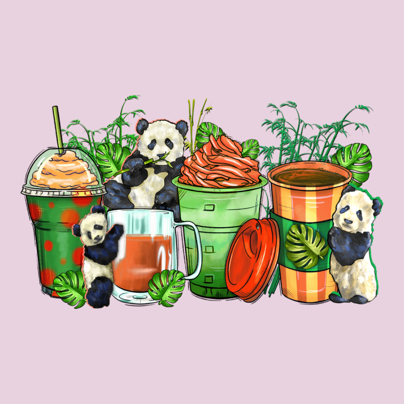 Panda Coffee Cups Ladies Tee by Zillion Design Studio | Teevron