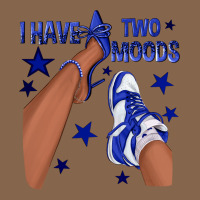 I Have Two Moods Royal Blue Sneakers Afro Girl Premium Tee | Teevron