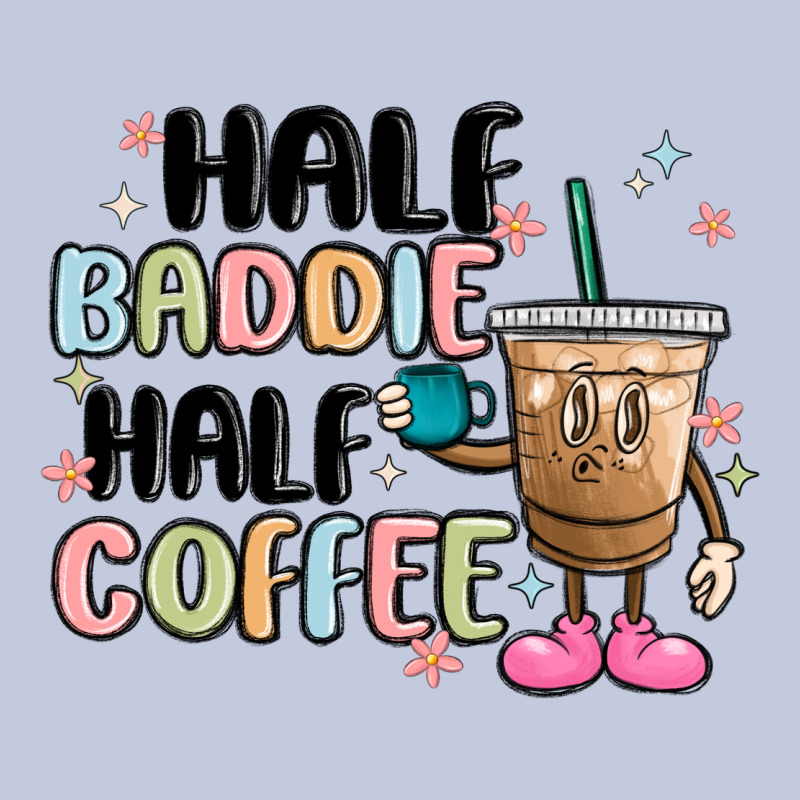 Half Baddie Half Coffee Long Sleeve Tee by MaliasSmallBusiness | Teevron