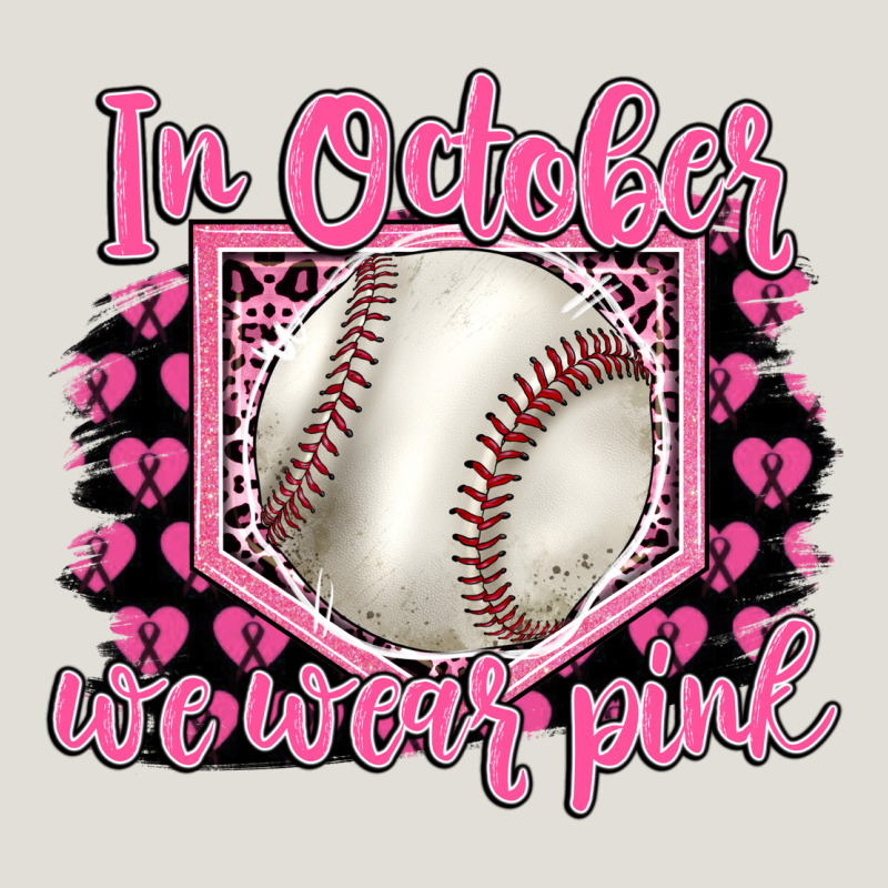 In October We Wear Pink Baseball Heavy Core Tee by BarkalooDesign | Teevron
