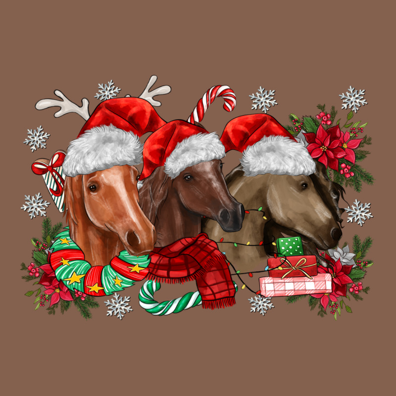 Christmas Horses Zipper Hoodie by MaliasSmallBusiness | Teevron