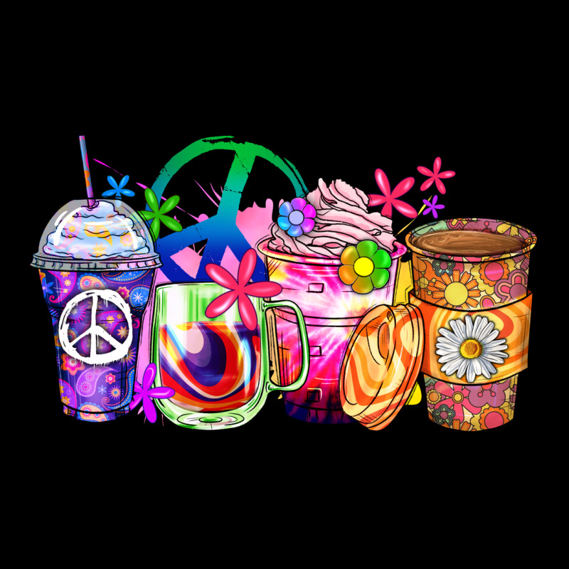 Hippie Coffee Cups Ladies Tee by Zillion Design Studio | Teevron