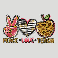 Peace Love Teach Zipper Hoodie | Teevron