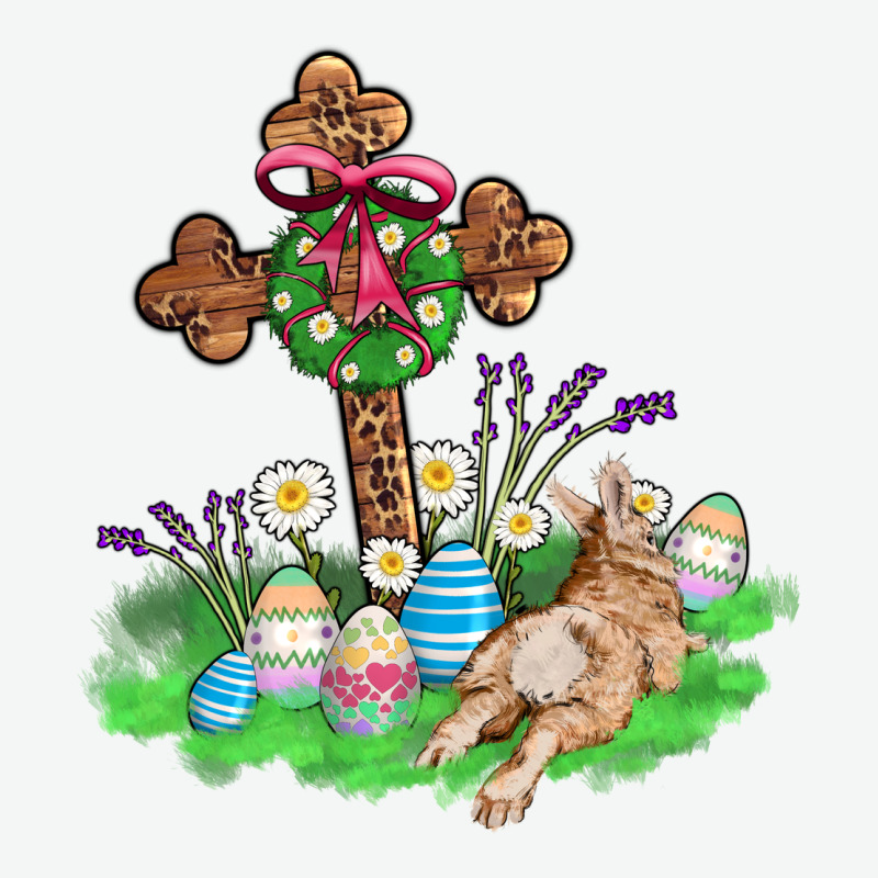 Religious Easter Bunny Cross Urban Heavy Tee by AdoDesignShop | Teevron