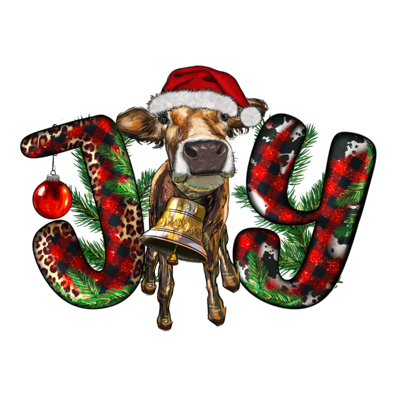 Christmas Joy With Heifer Premium Tee by RanaPortraitStore | Teevron