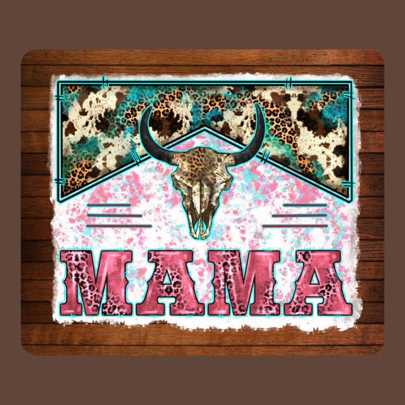 Western Bull Skull Mama Mousepad Classic Tee by BarkalooDesign | Teevron