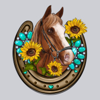 Western Horseshoe Horse Sunflowers Gemstone Heavyweight Sweatshirt | Teevron