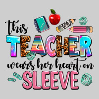 This Teacher Wears Her Heart On Sleeve Premium Tee | Teevron