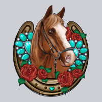 Western Horseshoe Horse Roses Gemstone Heavyweight Sweatshirt | Teevron