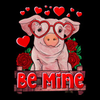Be Mine Valentine's Day Baby Pig Heavy Core Tee | Teevron