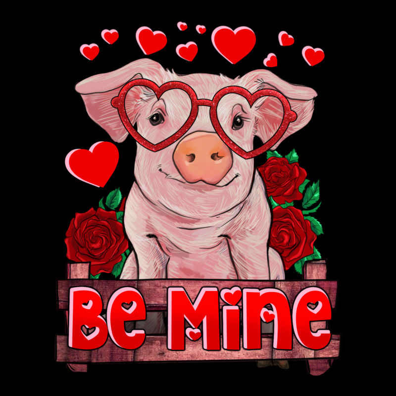Be Mine Valentine's Day Baby Pig Heavy Core Tee by RanaPortraitStore | Teevron