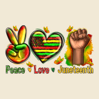 Peace Love Juneteenth Ladies Tee | Teevron