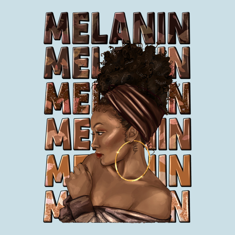 Melanin Melanin Melanin With Afro Girl Ladies Tee by texasbilliewilder | Teevron