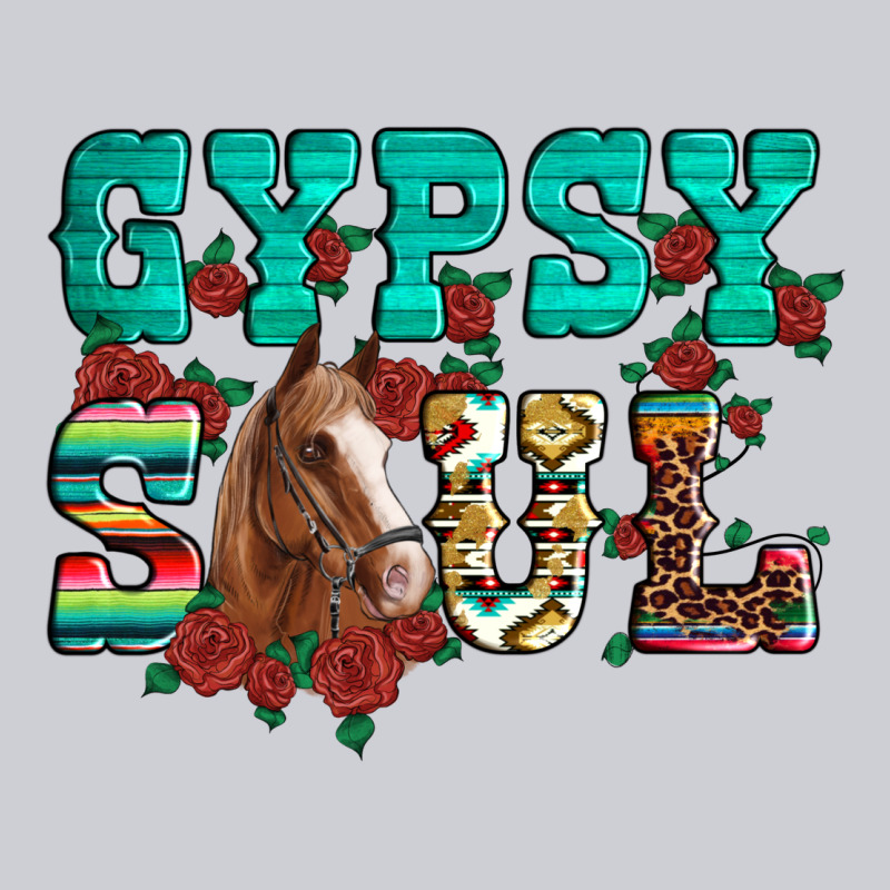 Western Gypsy Soul Horse Roses Serape Aztec Leopard Heavyweight Sweatshirt by Artiststas | Teevron