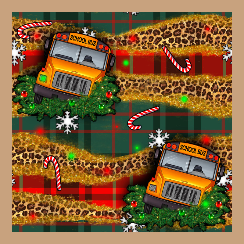 Christmas School Bus Seamless Pattern Vintage Tee by BundleAndBundleShop | Teevron