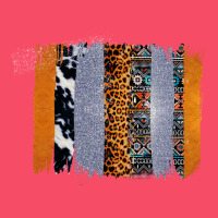 Western Cowhide Glitter Aztec Leopard Pattern Brushstroke Premium Sweatshirt | Teevron