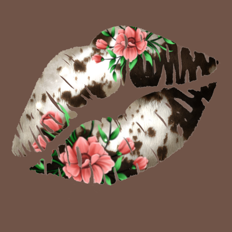 Cowhide And Flowers Lips Premium Sweatshirt by Bettercallsaul | Teevron