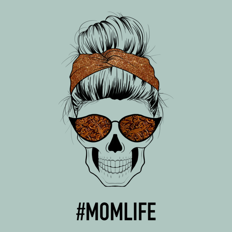 Brown Glitter, Western Vintage Patterned Mom Skull Premium Sweatshirt by Bettercallsaul | Teevron