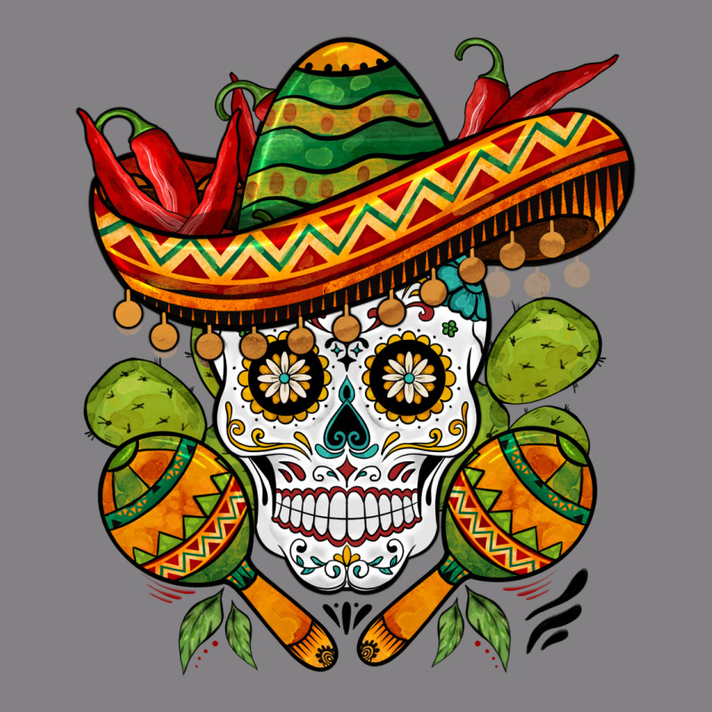 Sombrero Skull Heavyweight Hoodie by BarkalooDesign | Teevron