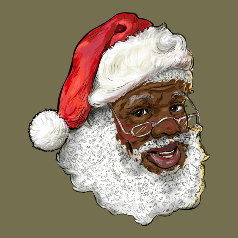 African American Santa Vintage Hoodie by RanaPortraitStore | Teevron
