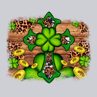 Western Shamrock Cross Leopard Background Heavyweight Sweatshirt | Teevron